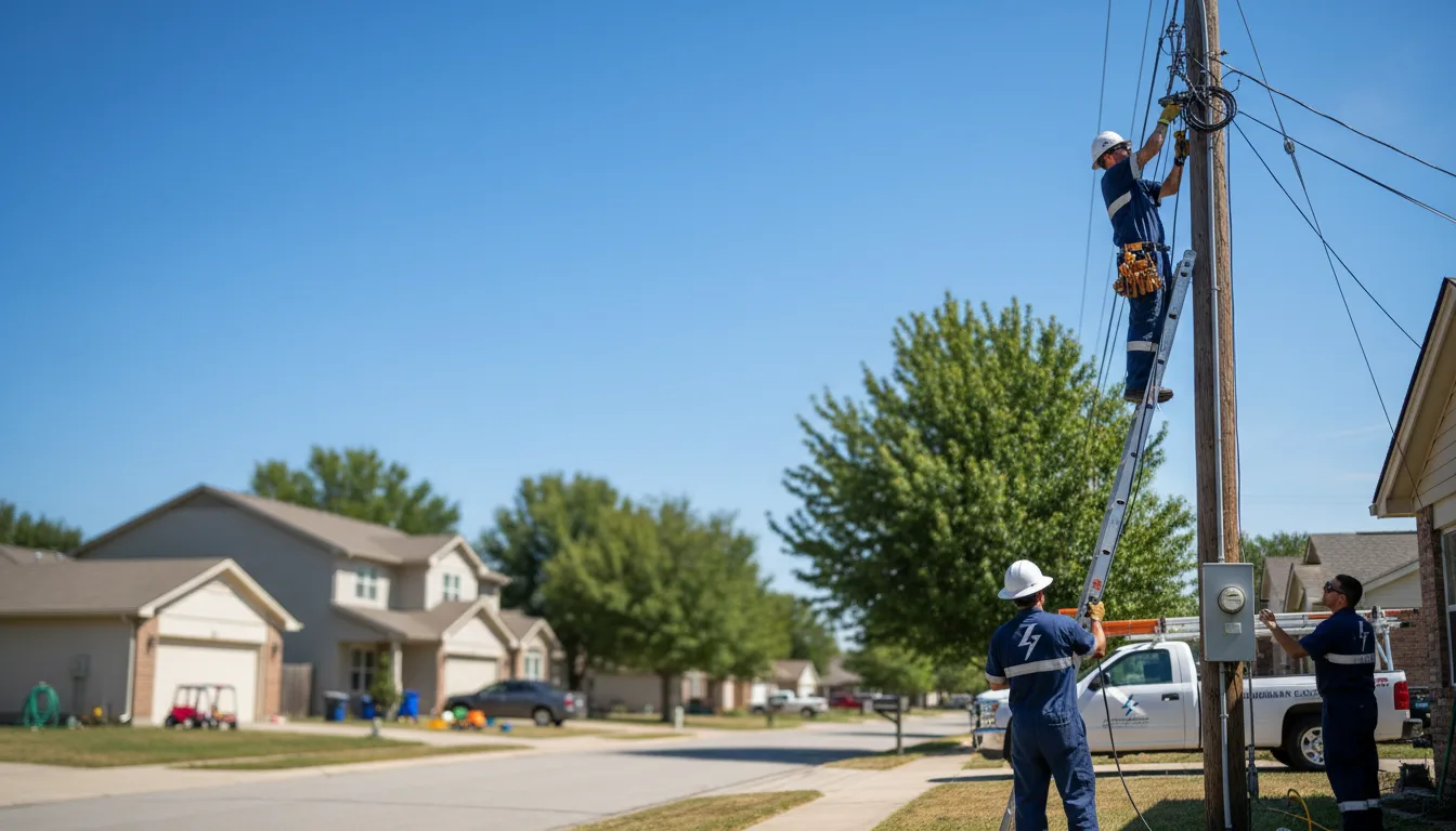 Residential electrician providing installation services in Honey Creek, IA